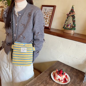 Nuova <span class=keywords><strong>Borsa</strong></span> a <span class=keywords><strong>Tracolla</strong></span> Invernale alla Moda in Peluche Sherpa con Zip e Motivo a Pois Arcobaleno, Carina e Compatta per Shopping e Uso Personale - Product Image 4