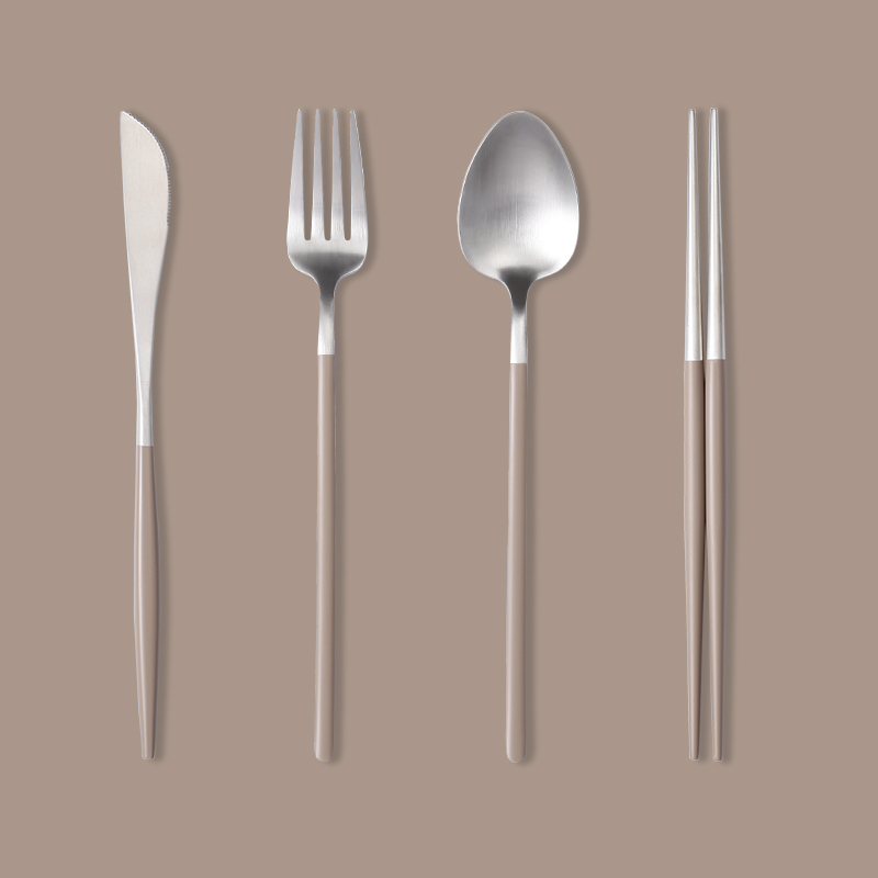 Silver Brown 4pcs set