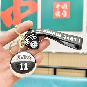 Hot-Selling 3D Sports Mini Basketball Souvenirs Cute <b>Key</b> <b>Chain</b> PU Promotional Keychain - Product Image 2