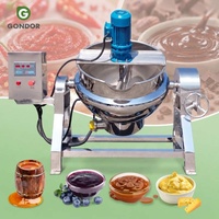 Marmite de cuisson industrielle 1000 litres avec agitateur planétaire et racloir, en cuivre bronze, avec cadre, pour la fabrication de caramel