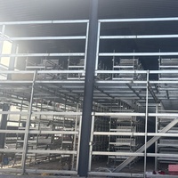 Système d'équipement de cage d'élevage de poulets entièrement automatique, durable et peu encombrant, de conception en forme de H, pour l'Afrique, permettant de réduire les coûts de main-d'œuvre