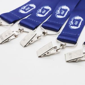 Custom Polyester ID Card Holder Lanyards With Alligator Clips Personalized Heat Transfer Lanyards for Legal Professionals - Product Image 2