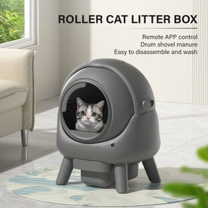 Caja de arena para gatos automática de autolimpieza inteligente ABS y inodoro de plástico para gatitos con aplicación de arena Fábrica al por mayor - Product Image 2