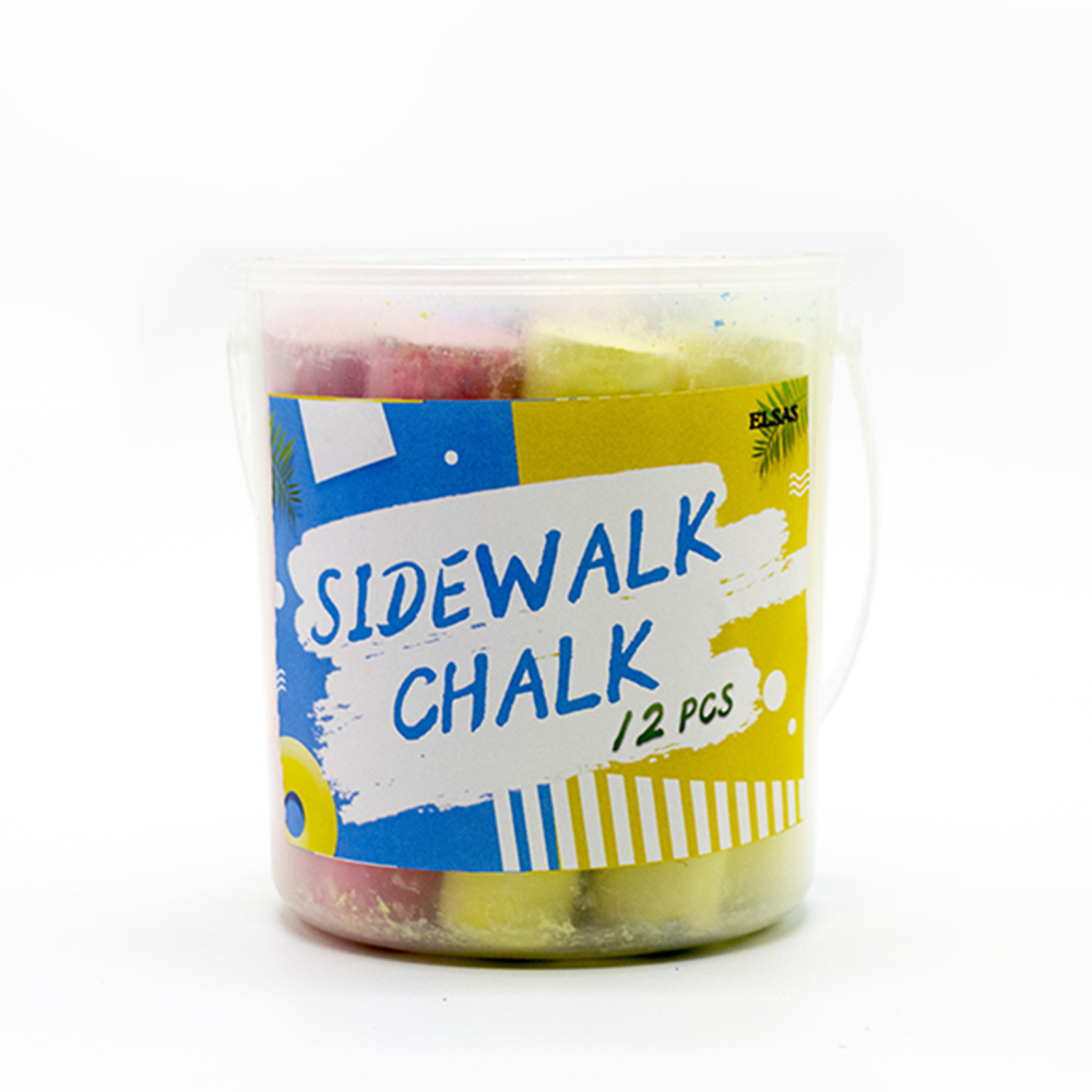 Черный Мел для тротуара, 12 шт.