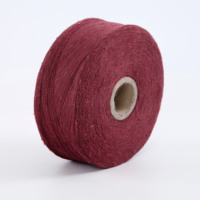 KANGBANG SK095 8s 10s Fil mélangé bleu roi, mélange polyester-coton cardé OE, antibactérien, recyclé, pour tricotage de chaussettes et tissage