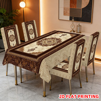 Housse de chaise de salle à manger extensible en Spandex Kongyu Home Textiles, imprimé Mandala Persan, impression 2D, élastique, vente en gros