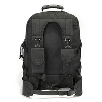 Sac à dos tactique multifonctionnel vintage de grande capacité 65L, doublure en polyester, fermeture à glissière pour la randonnée et l'alpinisme