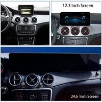 Penhui para Benz A/CLA/GLA 2016-2018/2013-2015, Radio de Auto Android 13 con Pantalla Doble de 24.6 Pulgadas, Reproductor de DVD, Pantalla con Audio y Video DSP