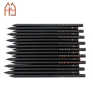 BÚT CHÌ GỖ Đen Chất Lượng Cao Bán Sỉ Hàng Nhà Máy Với Logo Thiết Kế Theo Yêu Cầu Không Có Cục Tẩy - Product Image 3