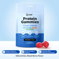 Collagène Peptides Protéines de Lactosérum BCAA Gummies Saveur Baies Mixtes Récupération Musculaire Énergie Boost Élasticité de la Peau