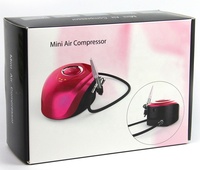 Mini pompe à air rechargeable BT-19, kit d'aérographe cosmétique à alimentation par gravité, compresseur d'air en cuivre pour la décoration de gâteaux