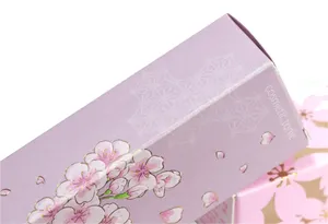 Customized Logo Ivory Cardboard Essential Oil Packaging Folding Carton Paper Boxes For Cosmetics Skin Care Packaging Ivory Board