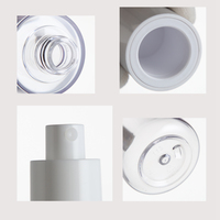 65ml 110ml 150ml 180ml 200ml Bouteille de lotion PETG transparente vide avec couvercle en plastique blanc pour emballage cosmétique