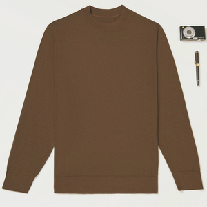 Suéter de lana de alta calidad para <span class=keywords><strong>hombre</strong></span> de nuevo diseño, cárdigan más grueso, cálido, informal, ajustado, <span class=keywords><strong>cuello</strong></span> <span class=keywords><strong>alto</strong></span>, suéter de Color sólido - Product Image 5