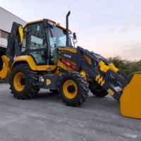 2.5 ton Backhoe China loader XC870K traktor Mini dengan Front end Loader dan Backhoe diskon besar di Asia