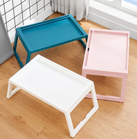 Table lit pliable pour ordinateur portable grand lit en plastique pour enfants salon injection simple plateaux de rangement pliables