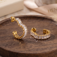 Boucles d'oreilles pendantes tendance FUAMAY en acier inoxydable plaqué or 18 carats, faites à la main, avec trois coquillages et zircon, bijoux de mode