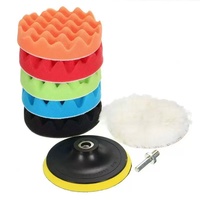 Éponge de polissage de voiture de 3 pouces 80mm en forme de disque Surface plate OEM personnalisable pour les carrosseries de voitures Durable A + Auto Waxing & Cleaning