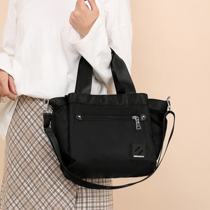 Foldable Sling <b>Bag</b> Tote <b>Bag</b> With Zipper <b>Large</b> Shoulder <b>Bag</b> Top Handle Handbag for Travel <b>Work</b> - Product Image 4