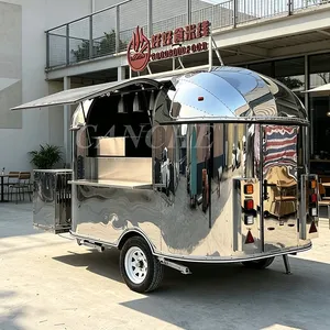 Carrito de Comida Móvil para Pizza y Barbacoa de Acero Inoxidable, Precio de Fábrica, con Certificación CE - Product Image 1