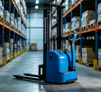 Gerbeur électrique autoporté Worui CDD-ZJSTS 2 tonnes, mât 4000 mm, batterie plomb-acide, pneus polyuréthane 1200 mm, 4 km/h, propulsion arrière, usage intérieur