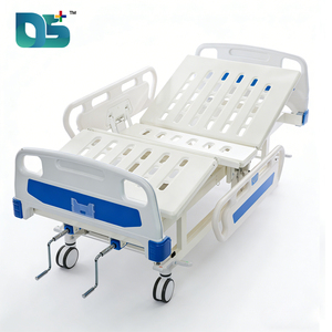 Lit d'hôpital manuel à <span class=keywords><strong>2</strong></span> fonctions avec panneau de tête ABS, barrière de lit en PP et dossier réglable pour personnes âgées et handicapées - Product Image 1