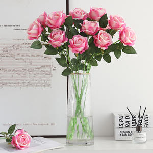 Cofanetto per Uso di Emergenza con <span class=keywords><strong>Fiori</strong></span> Artificiali di Rosa Rossa in Velluto, Decorazione per la Casa, Regalo per San Valentino - Product Image 3