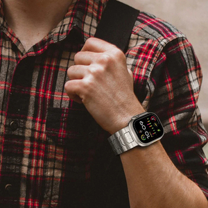 Cinturino per <span class=keywords><strong>Apple</strong></span> <span class=keywords><strong>Watch</strong></span> in Stile Iron Man con Chiusura Magnetica in Titanio per <span class=keywords><strong>Ultra</strong></span> 2 3 49mm 9 8 <span class=keywords><strong>7</strong></span> 45/44/42mm per Uomo e Donna - Product Image 4