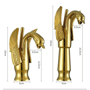 Single Handle Modern Antique Style Gold Finished Bathroom <b>Deck</b> Mounted Basin Brass Tap Tezisn2024304 Tezisn202 - Product Image 5