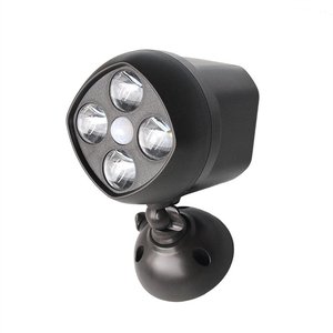 Super Bright 600 Lumens Wireless Solar PIR Security 4 LED Wall <b>Light</b> Battery Powered Spotlight Outdoor Wall <b>Light</b> - Product Image 1