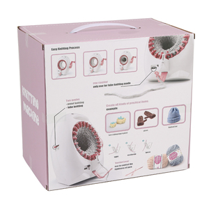 JP 22 Needles Diy Hand Circular Plastics Wool Knitting Weaver Loom Small Manual Sweater <strong>Crochet</strong> Knitting <strong>Machines</strong> - Product Image 6