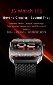 NUEVO Reloj Inteligente JS Watch 10S con Carga Inalámbrica, 4GB, NFC, ChatGPT, Resistente, con Monitor de Actividad Física, Llamadas Bluetooth, <span class=keywords><strong>para</strong></span> <span class=keywords><strong>Android</strong></span> - Product Image 6