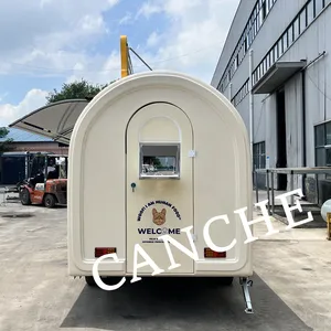 Camión de Helados Móvil Redondo Popular en la UE, Remolque Personalizado para Venta Ambulante y Camping - Product Image 5