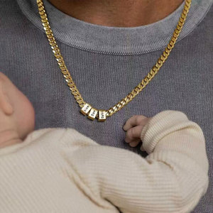 Cadena de Joyería Personalizada Única de Acero Inoxidable Nam316L, Chapada en Oro PVD de 14k 18k, Cadena para Hombre, Collar Masculino, Cadena de Oro para Hombre - Product Image 4