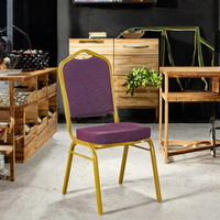 Chaises de banquet empilables en métal à cadre en fer pour restaurants, mariages, hôtels et événements commerciaux – Vente en gros à prix réduit