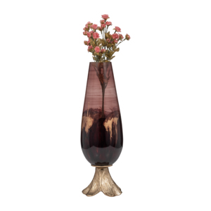 Vaso in Vetro Affusolato Moderno Decorativo per Fiori da Tavolo e Arredamento Casa - Product Image 2