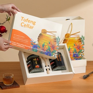 Premium Honey <b>Gift</b> <b>Box</b> <b>for</b> Raw Farm Honey 1lb 2lb <b>Empty</b> Jar Packaging New Design - Product Image 2