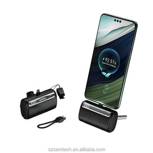 Batteries externes <span class=keywords><strong>Samtech</strong></span> 3C 22,5W à charge rapide 10000mAh avec support de téléphone et fonction cordon de cou / Chargeur portable 60W - Product Image 6