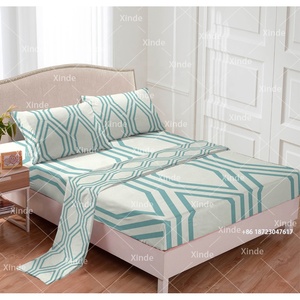 Lençóis king size personalizados de 6 peças em algodão e lençóis planos estampados em cores para todas as estações em estoque - Product Image 6