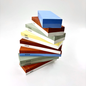 Juego de Piedras de Afilar para Cuchillos de Cocina Yukun de Alta Calidad, 2 Caras, 400/1000 3000/8000 Granos, con Base de Bambú, OEM ODM OBM - Product Image 6