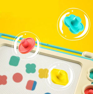 عالية الجودة مخصصة ملونة محمولة للمسح الكتابة لوحة خربش التعليمية المبكرة لوحة رسم لعبة للأطفال الوقوف لعبة - Product Image 4