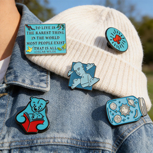 Anti-Rust Zinc Alloy Enamel <b>Pins</b> Custom Logo Lapel Brooch Cute Animal Cartoon Badge for Backpack Hat Decor - Product Image 5
