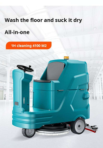 Hand Push Industrial Floor Scrubber Machine Commercial <b>Battery</b> <b>Operated</b> 560mm Cleaning Width 85L Sewage Tank 24V*100AH <b>Battery</b> - Product Image 3