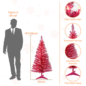Entrega Rápida, Árbol de Navidad Artificial de 4 Pies para Interiores, Árbol de Navidad Artificial con Bisagras para el Hogar y la Oficina - Product Image 2