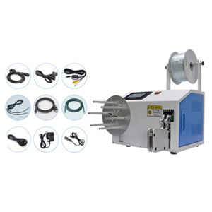 Machine automatique multifonction pour l'enroulement et le ligaturage de câbles, équipement de bobinage, de torsion et de fixation pour fils électriques et câbles de données USB - Product Image 1