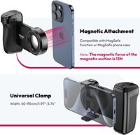 ULANZI MA35 Tripod Selfie untuk Ponsel 2-in-1 Magnetik & Penjepit Ponsel dengan Remote Control Cold Shoe Ulir 1/4" untuk iPhone 17/15/14