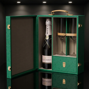 Ensemble de carafe à whisky vintage élégante personnalisée OEM&ODM avec boîte gravée, cadeaux de Noël, boîte en bois pour bouteille et verres - Product Image 1