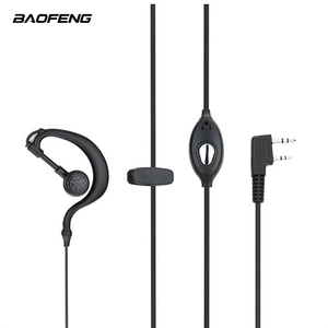 Auricular Universal <span class=keywords><strong>Baofeng</strong></span> para <span class=keywords><strong>Walkie</strong></span> <span class=keywords><strong>Talkie</strong></span>, Profesional, con Cable de Goma Electrochapado, Hebilla Plateada Tipo K, ODM - Product Image 3