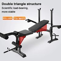 Banc d'haltères Excel avec support d'haltères Banc d'haltères Banc de presse Banc d'haltères-pour équipement de gymnastique à domicile
