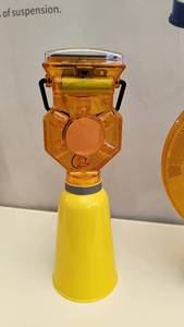 Đèn giao thông cho đường Nón Vàng Led hổ phách vật liệu nhựa Cảnh Báo An toàn cảnh báo giao thông năng lượng mặt trời chướng ngại vật flasher - Product Image 6